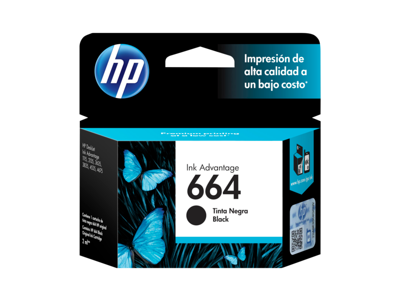 Cartucho de tinta original HP 664 F6V29AL por mayor - Negro