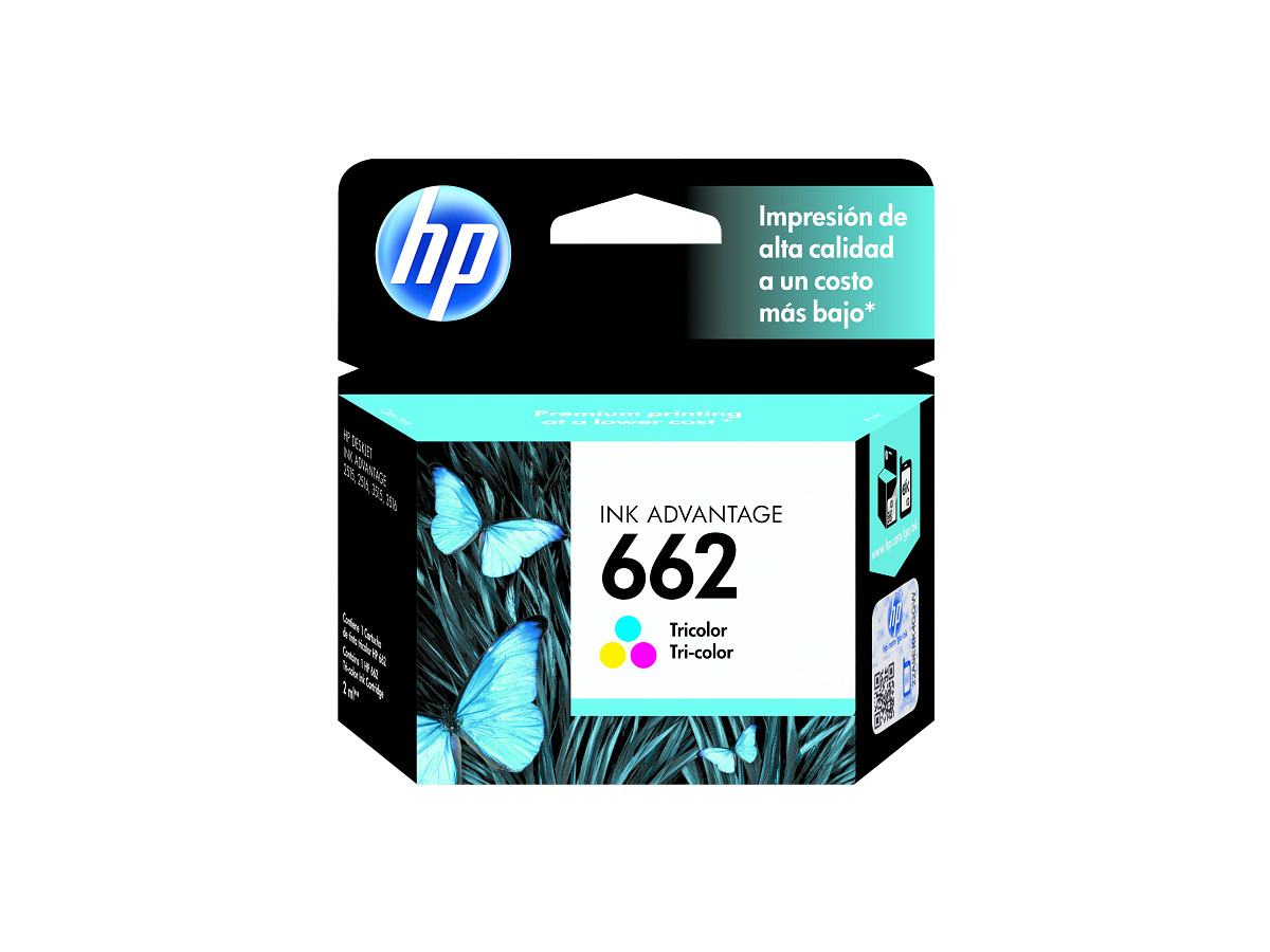 Cartucho de tinta original HP 662 CZ104AL por mayor - Tricolor