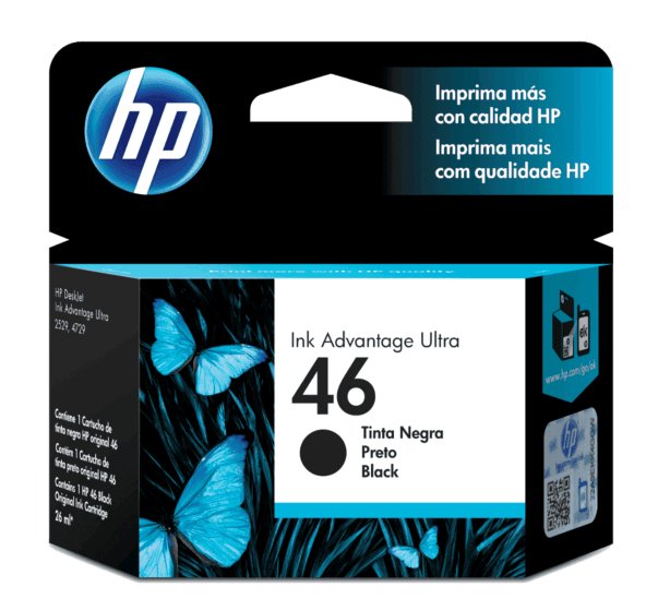 Cartucho de tinta original HP 46 CZ637AL por mayor - Negro