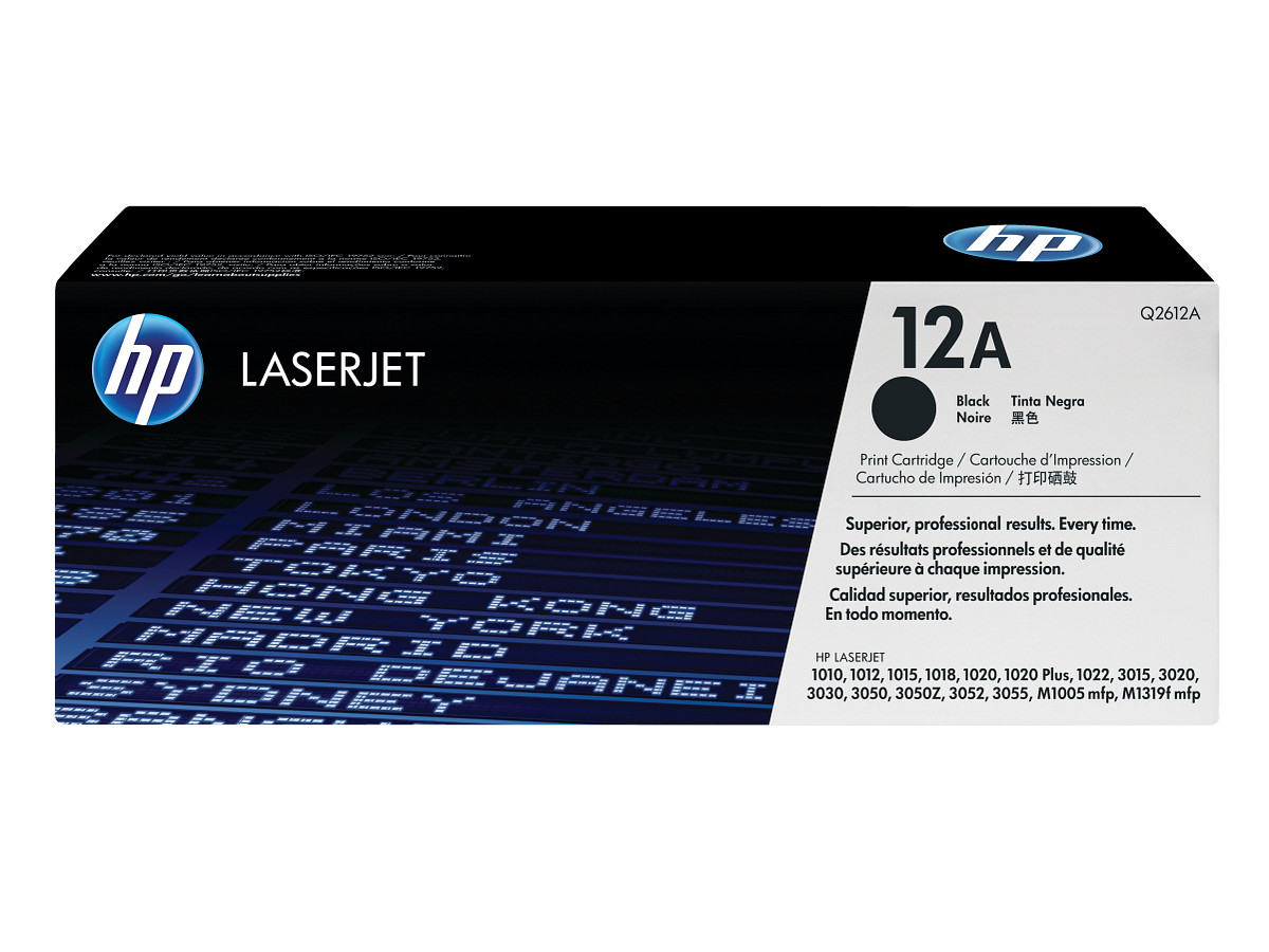 Tóner original HP 12A Q2612A por mayor - Negro