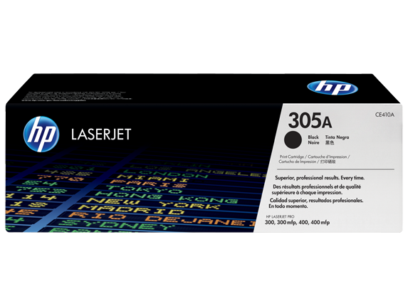 Tóner original HP 305A CE410A por mayor - Negro
