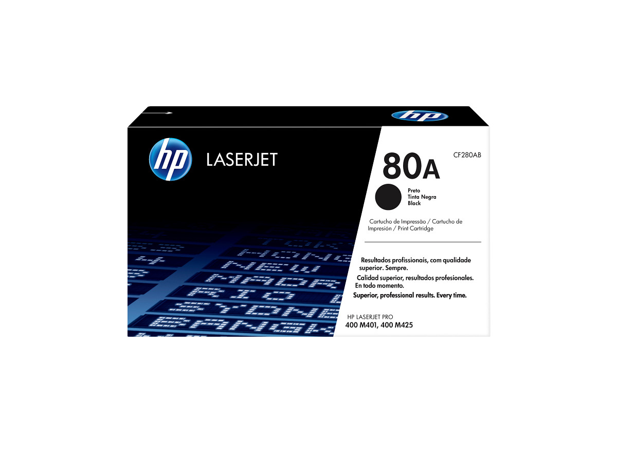 Tóner original HP 80A CF280A por mayor - Negro