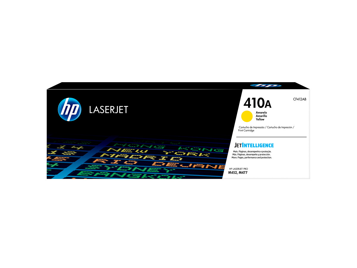 Tóner original HP 410A CF412A por mayor - Amarillo