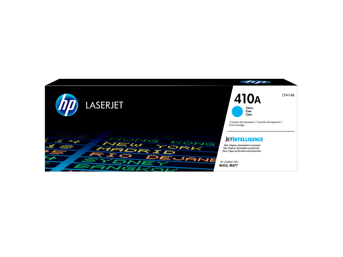Tóner original HP 410A CF411A por mayor - Cian