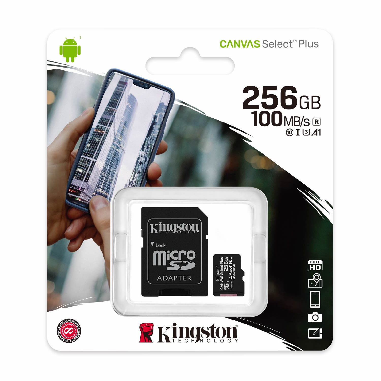 Tarjeta Memoria microSDXC 256 GB Kingston