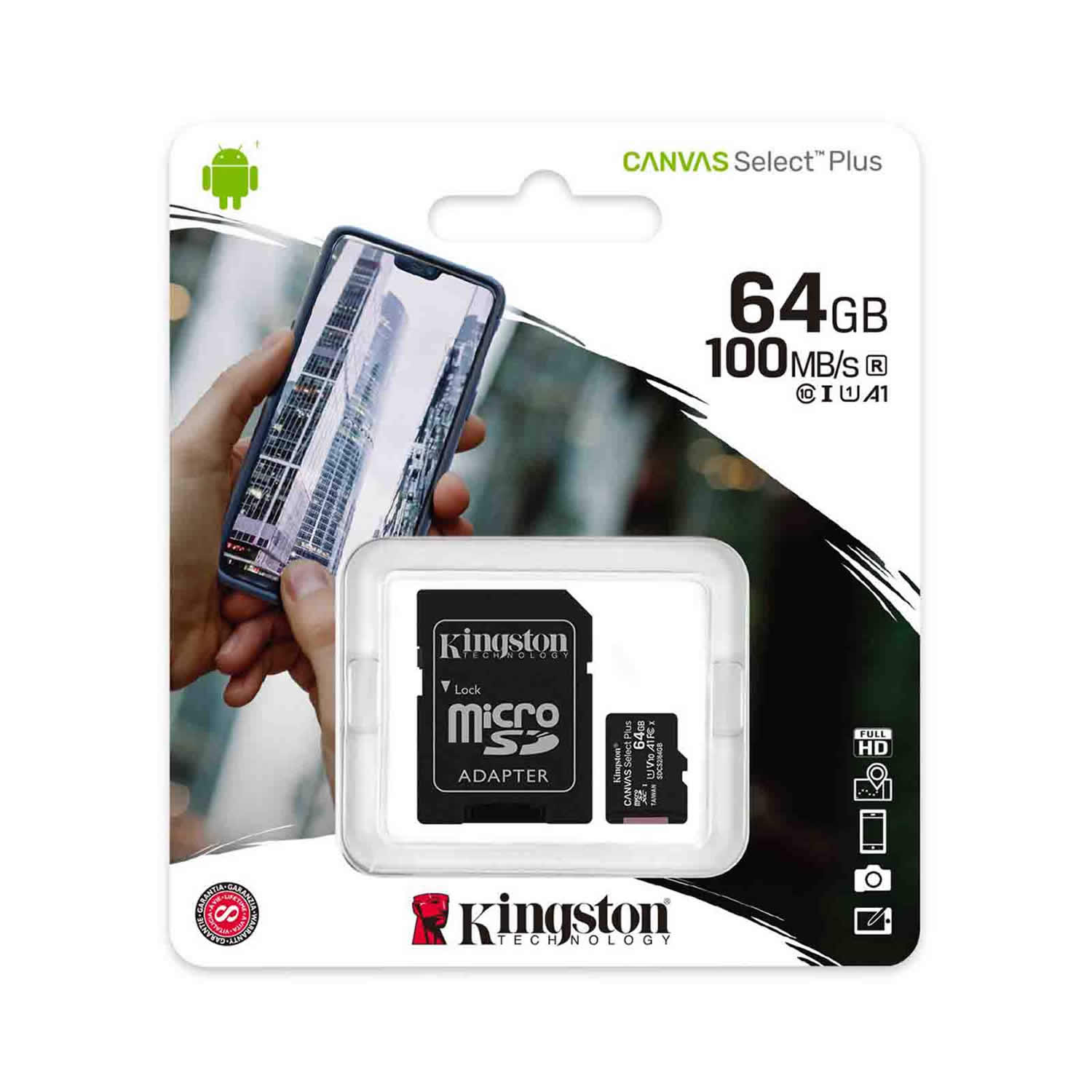 Tarjeta Memoria microSDXC 64 GB Kingston