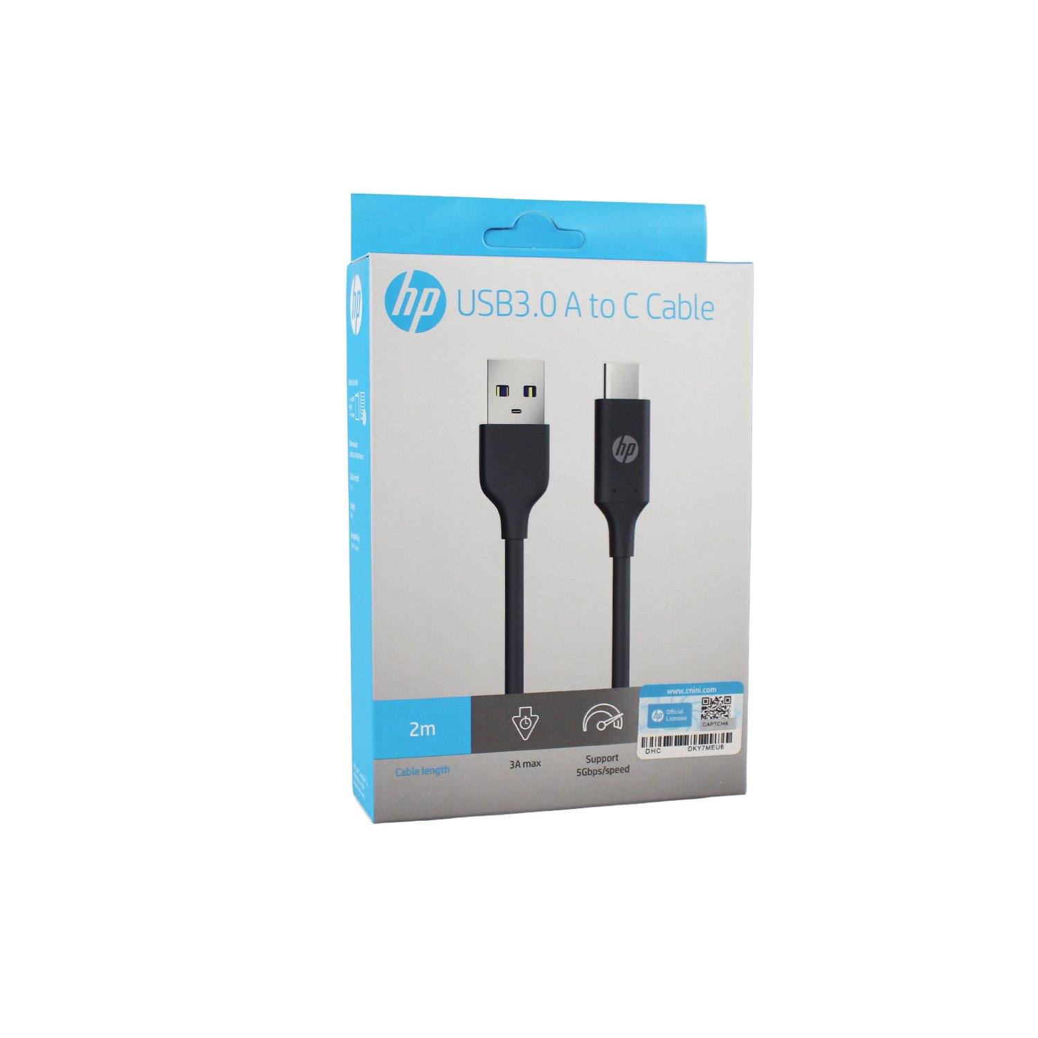 Cable USB-A 3.0 a USB-C 2 m HP 09-DHC-TC101-2M
