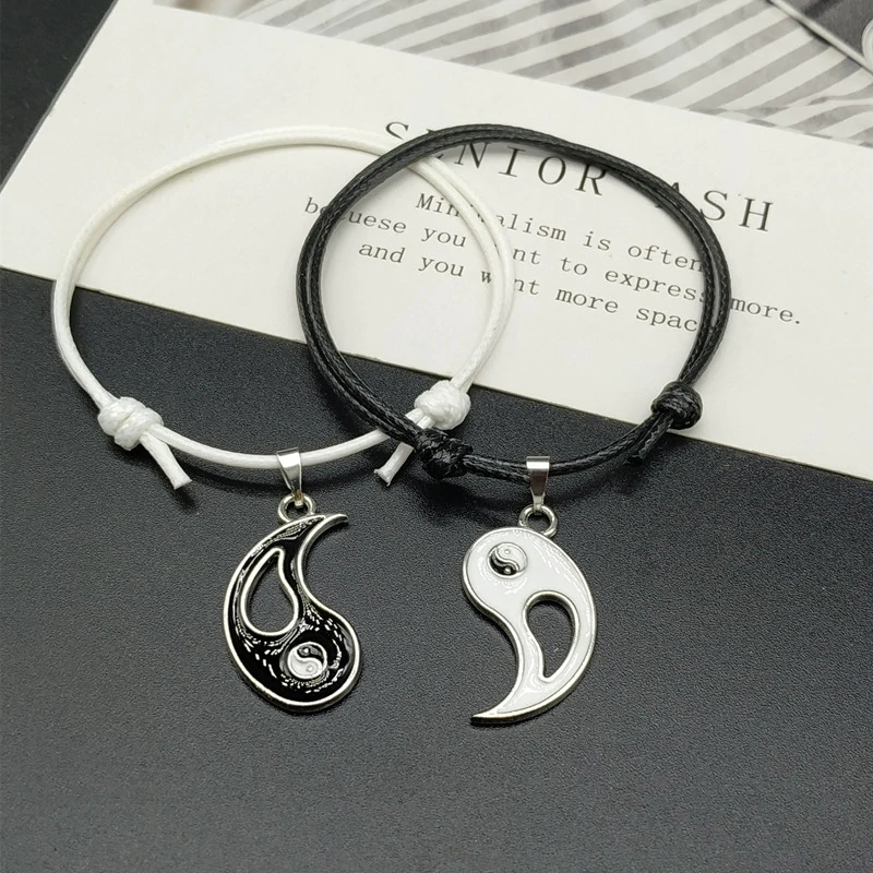 Set de 2 Pulseras Yin Yang