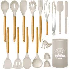 SET UTENSILIOS 21 PIEZAS-SILICONA Y RESISTENTE