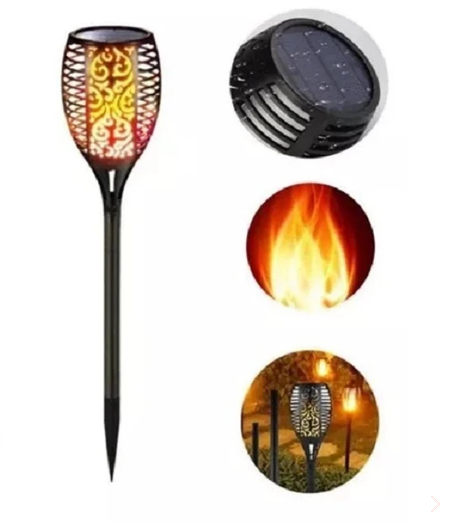 ANTORCHA SOLAR JARDIN LED MEDIANA