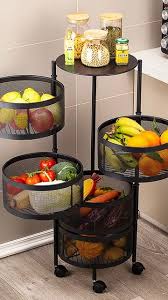 CARRO ORG. REDONDO 4 NIVELES TAMAÑO: 31X31X75