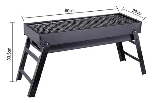 PARRILLA A CARBON PORTATIL 60*22*33cm
