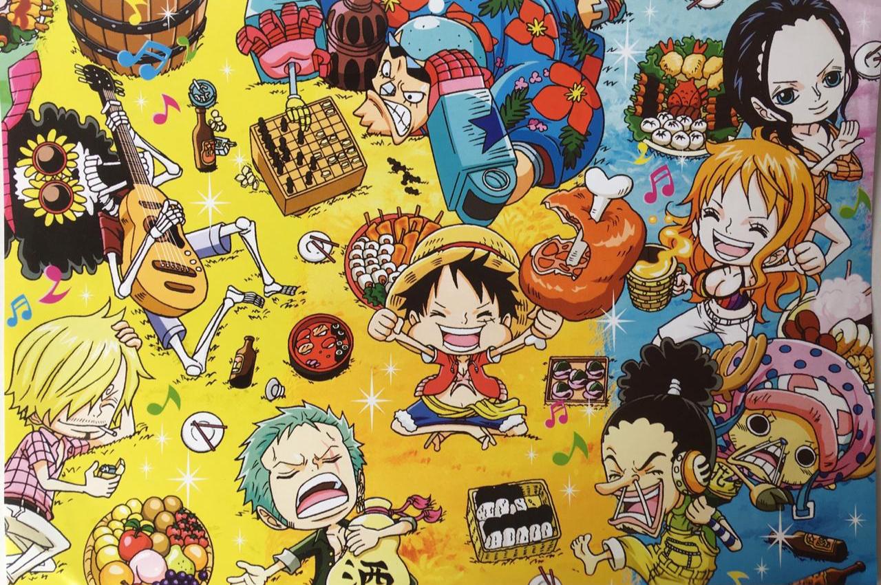 Poster One Piece Animado