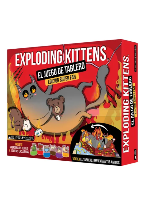 Caja de Exploding Kittens Super Fan Edition – El juego de tablero