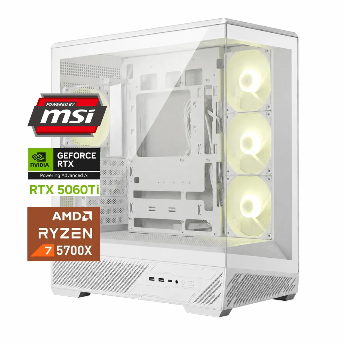 PC Gamer MSI Inspire White Powered by MSI Advanced