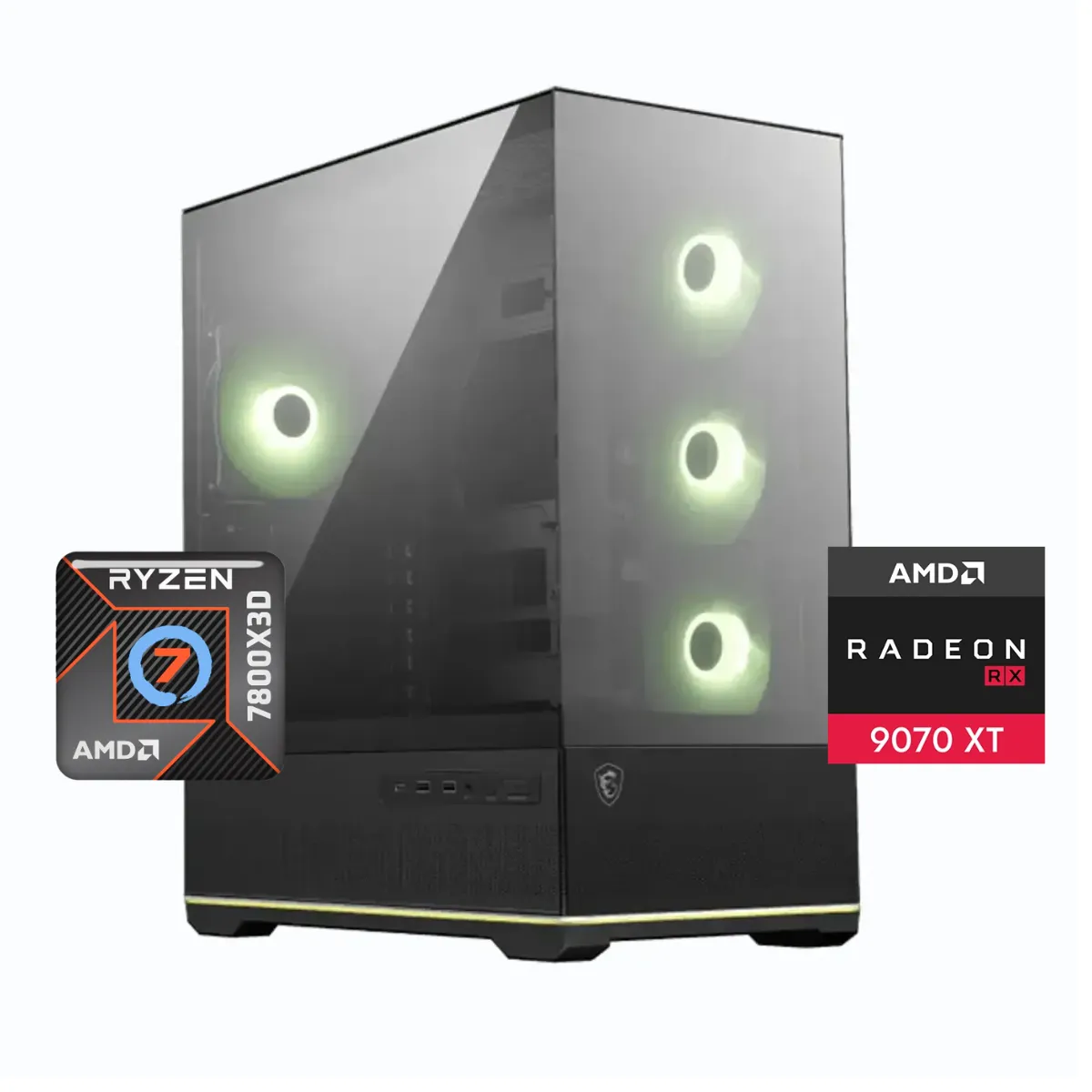 PC Gamer Infernus XT Ryzen 7 7800X3D RX 9070 XT 16GB