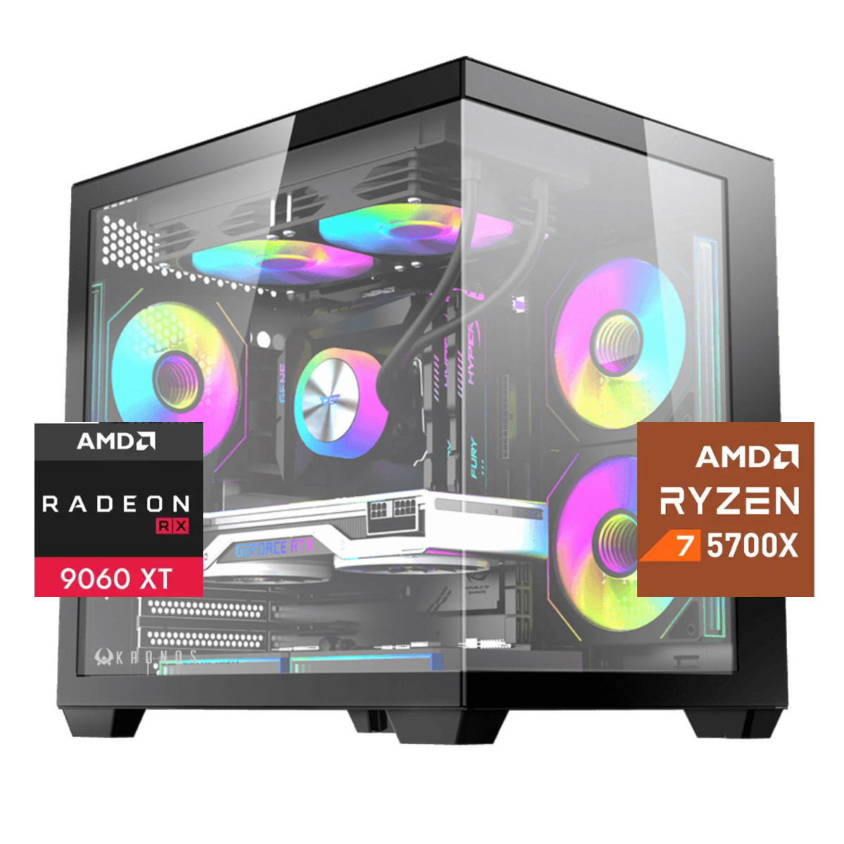 PC Gamer Magmar Ryzen 7 5700X RX 9060 XT 16GB