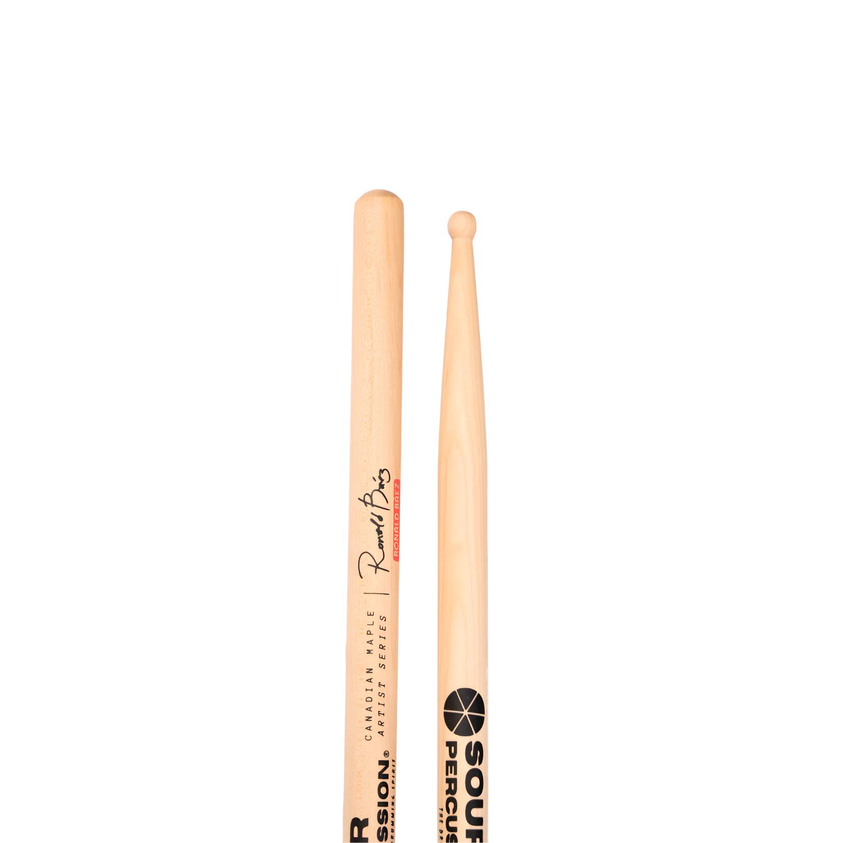 Baquetas Sour Percussion Ronald Báez Maple con punta Round (redonda)