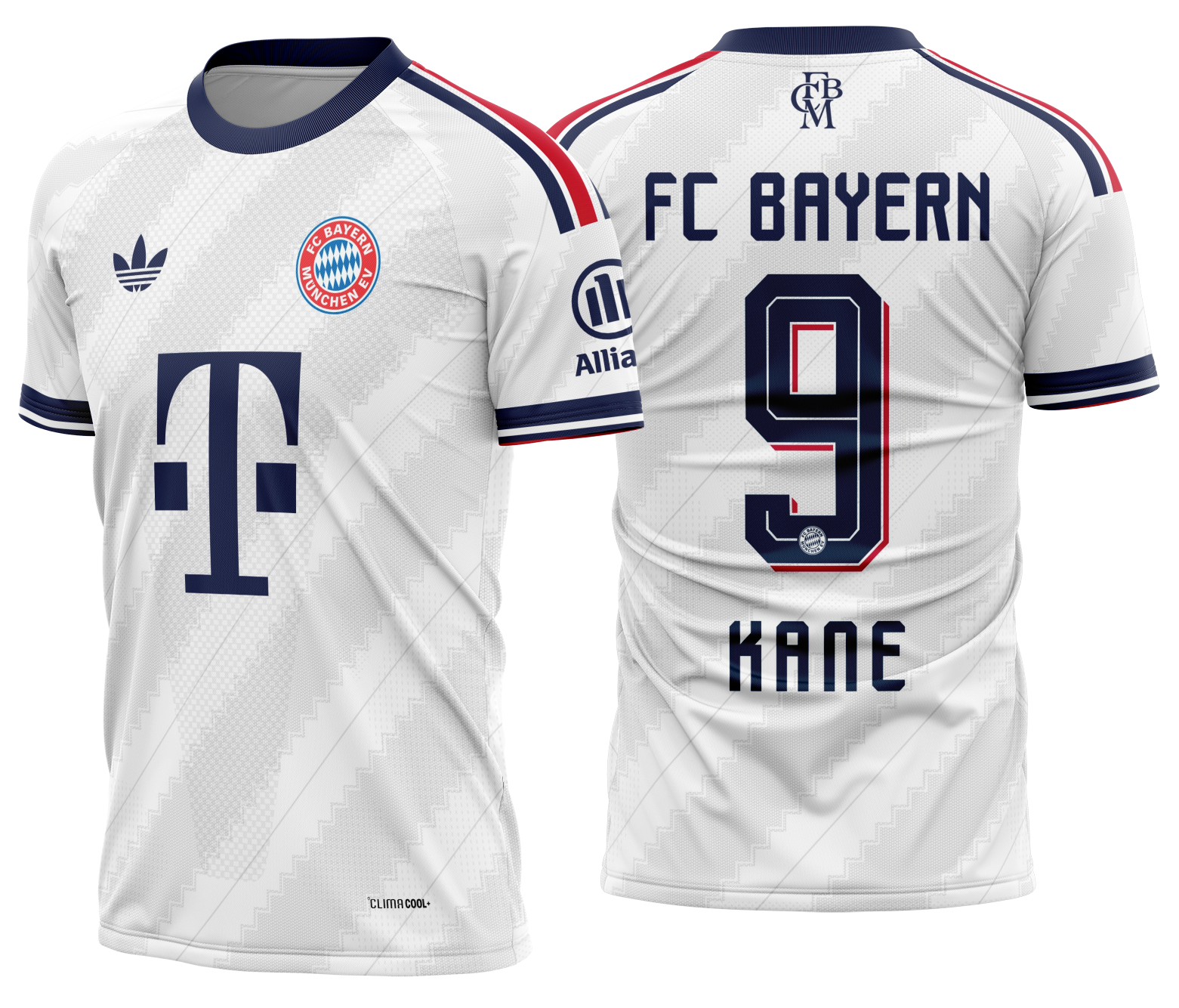 Arte Vetor Camisa Bayern München visita 2026-2027
