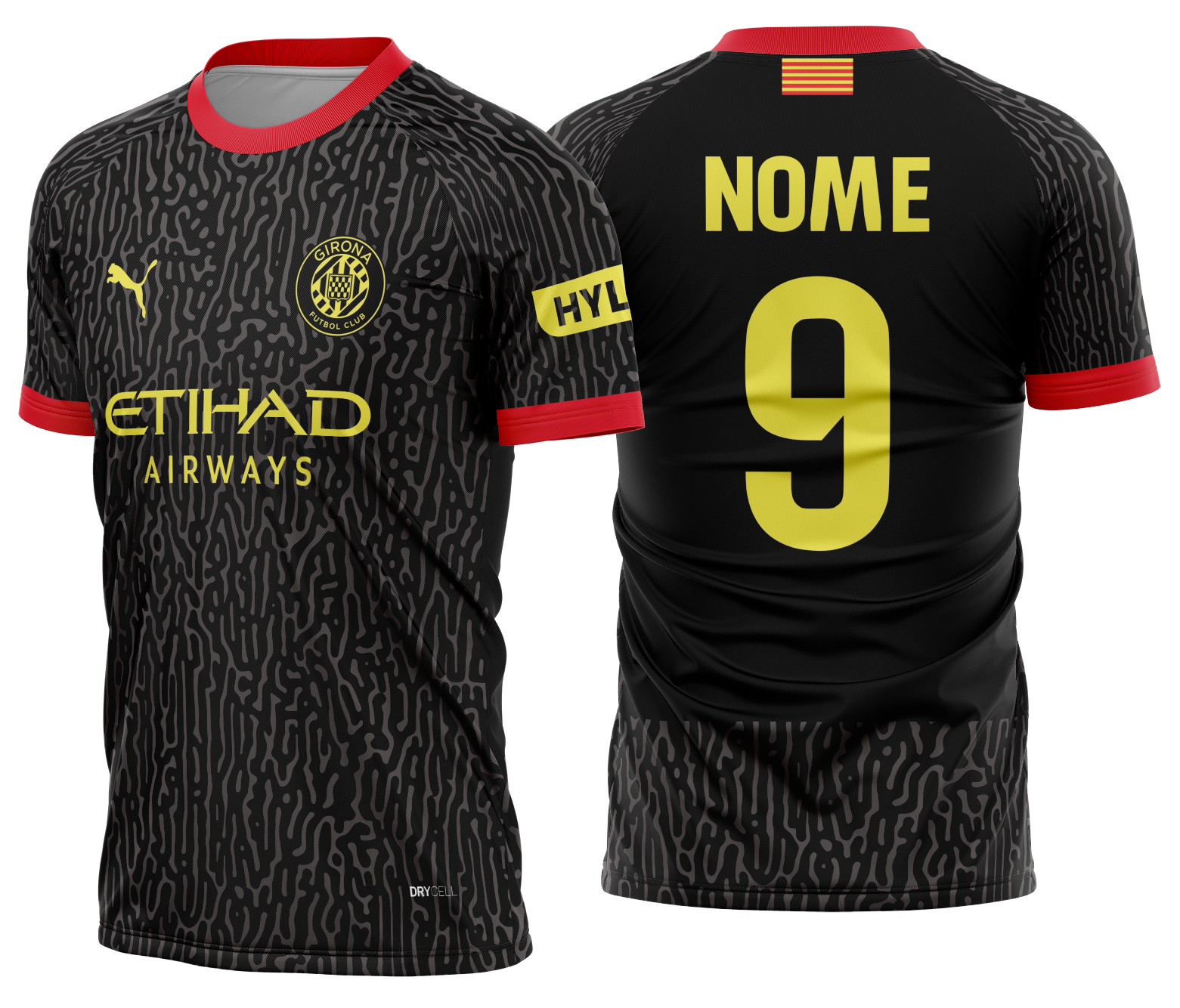 Arte Vetor Camisa Girona FC Away 2026-2027