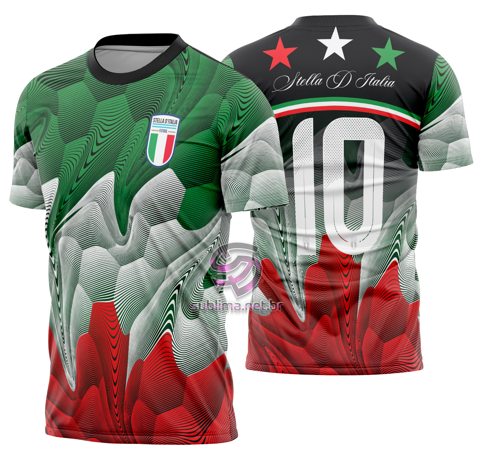 Arte vetor camisa Stella D'Italia Concept