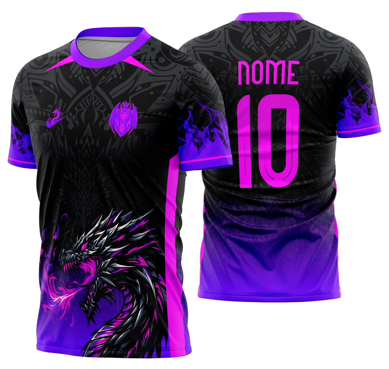 Arte Vetor Camisa Interclasse Dragão Mod-486