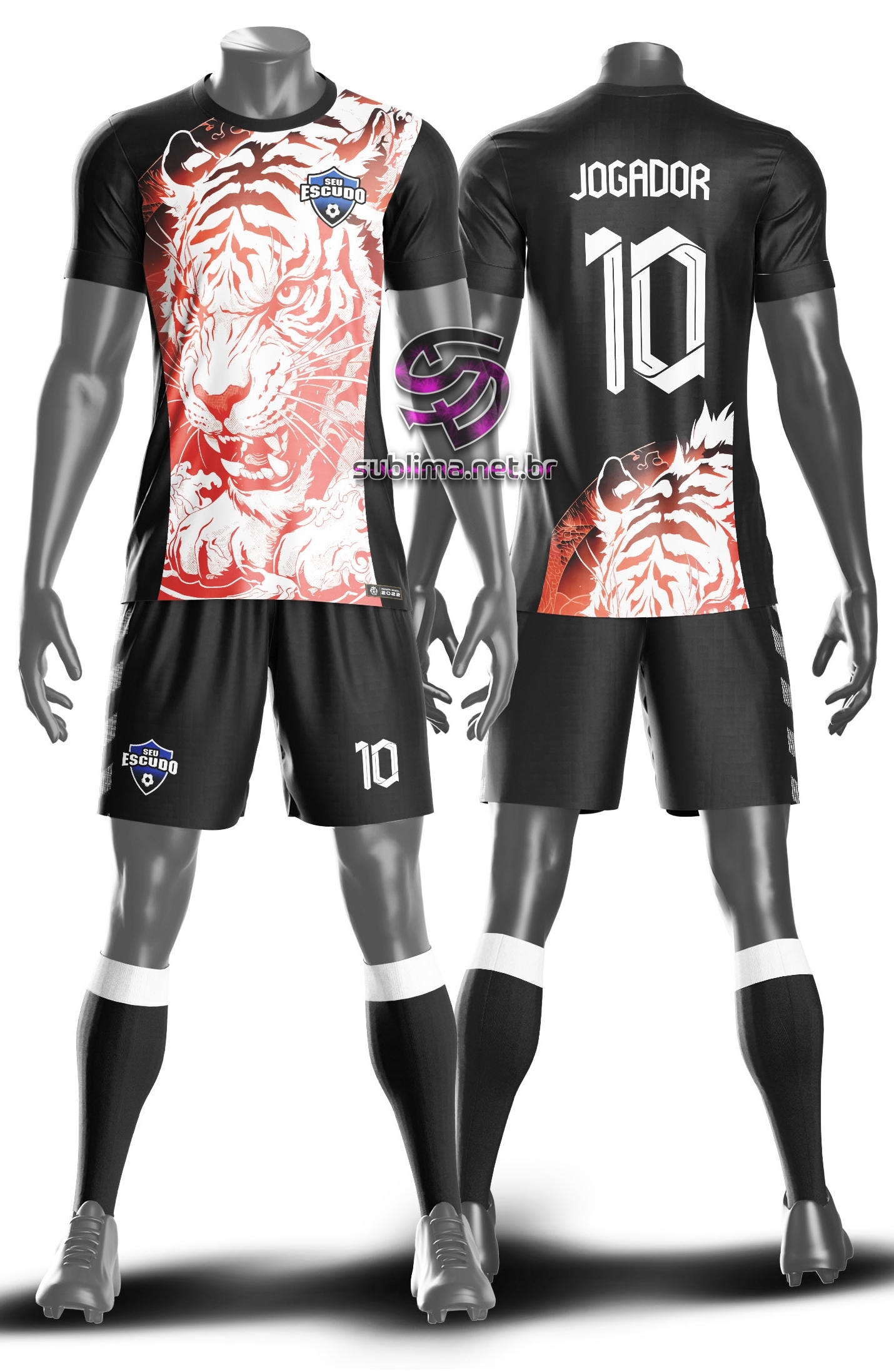 Arte vetor camisa Uniforme time amador Mod-10