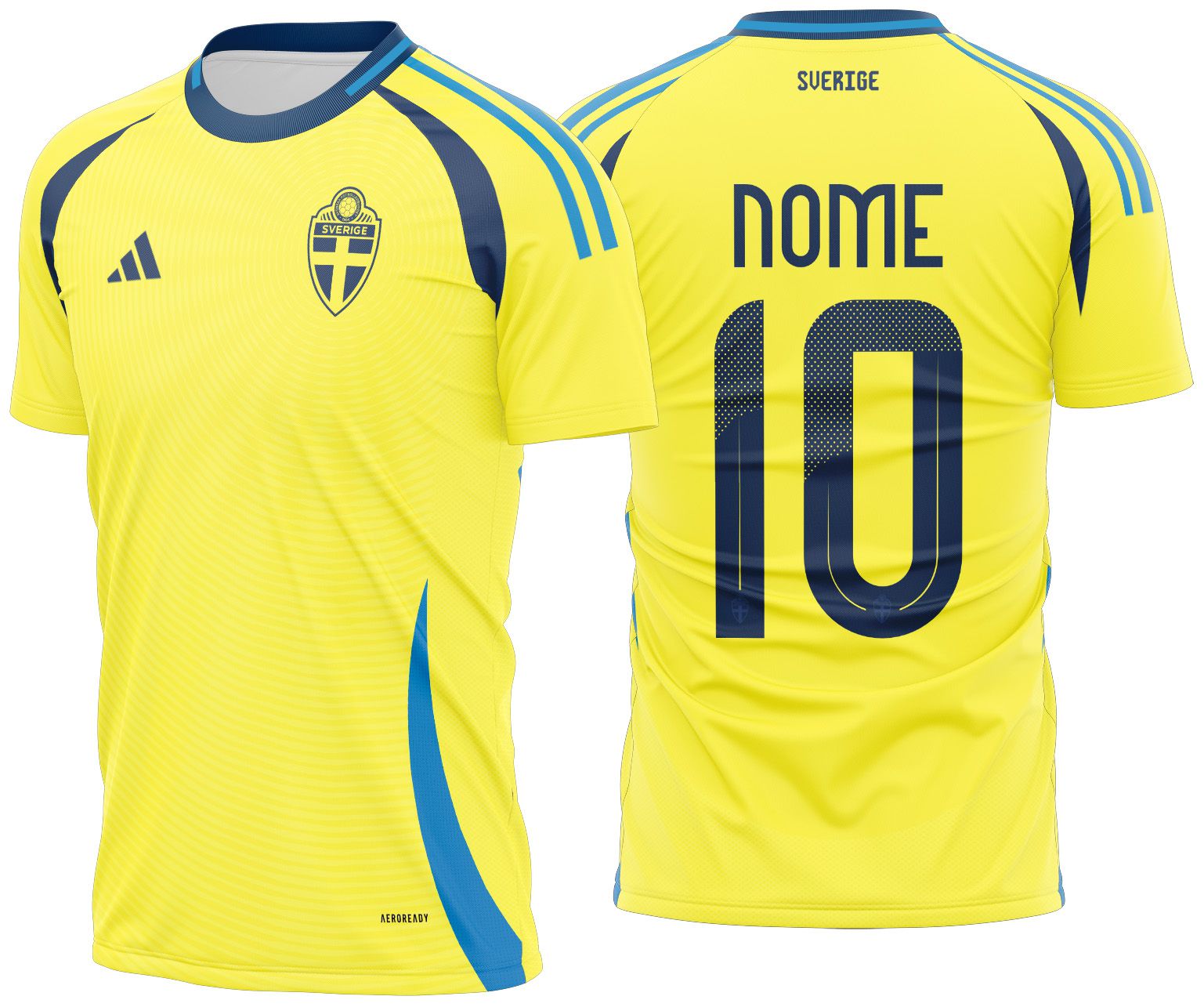 Arte vetor camisa Suecia Local 2025-2025