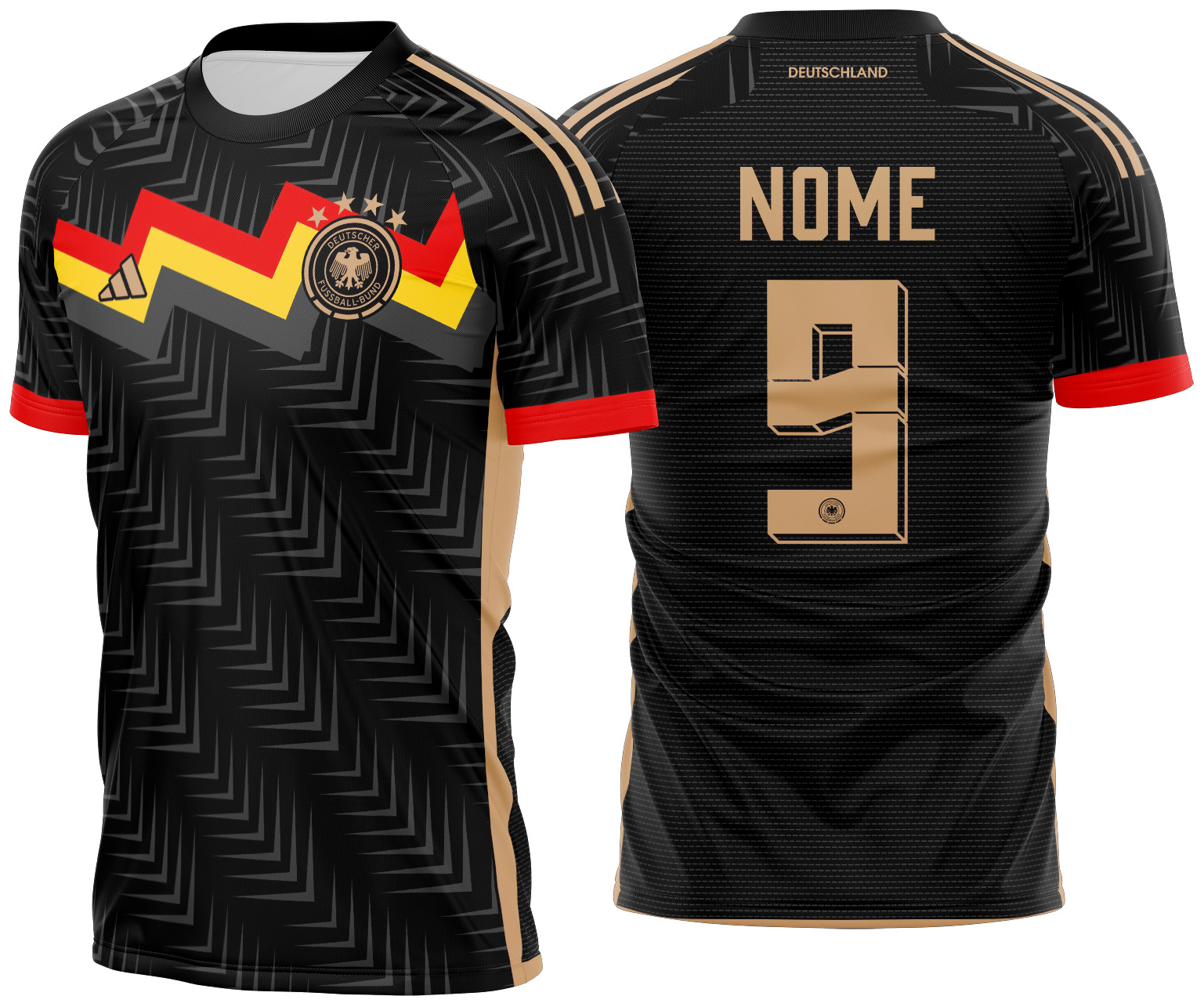 Arte vetor camisa Alemanha Conceito 2024-1