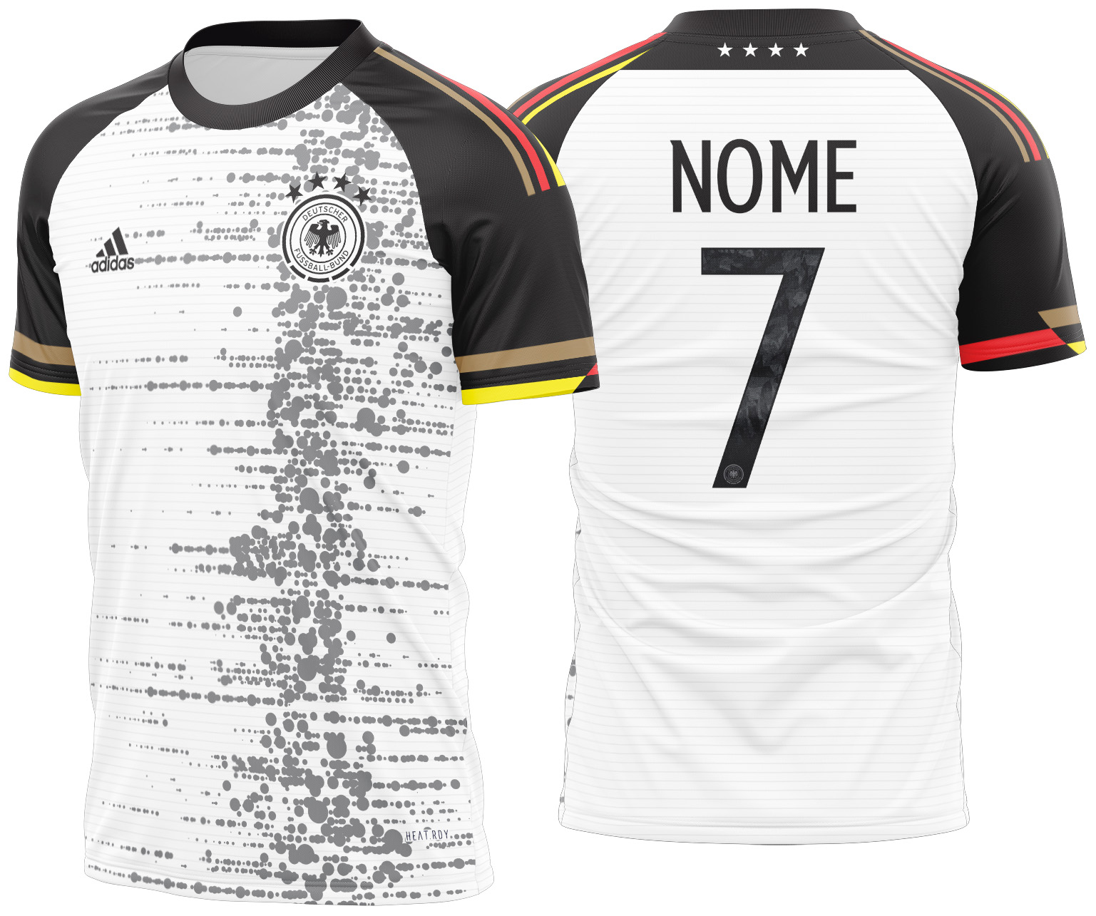 Arte vetor camisa Alemanha torcedor 2022
