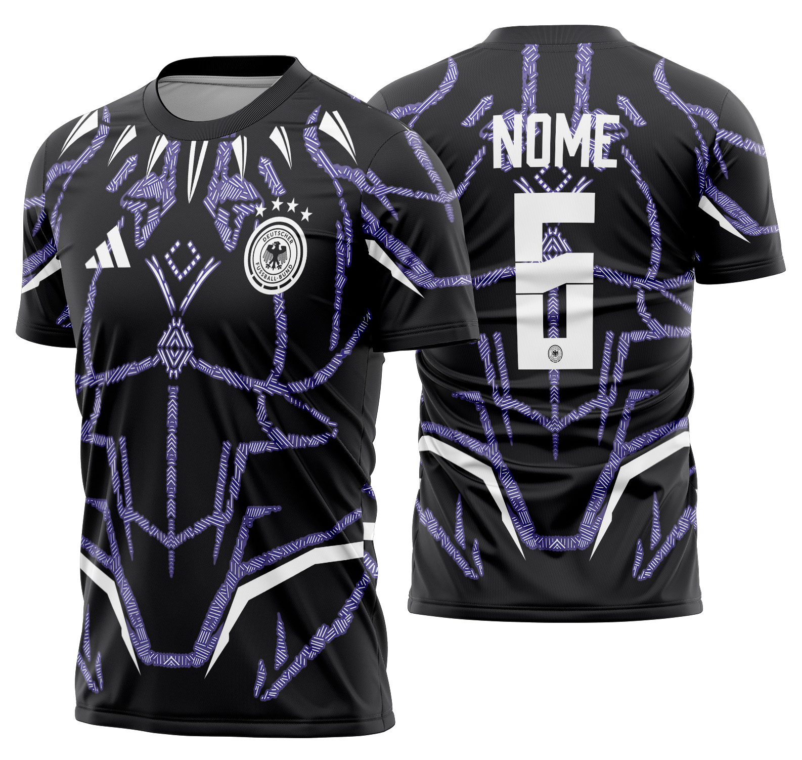 Arte vetor camisa Alemanha fantasia 2024