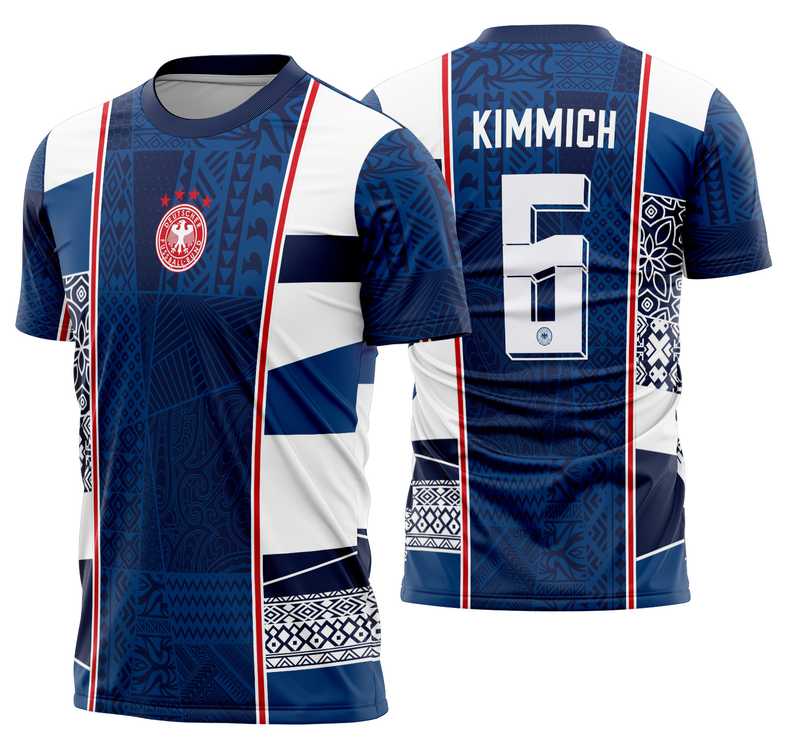 Arte vetor camisa Alemanha 2024 Geométrico