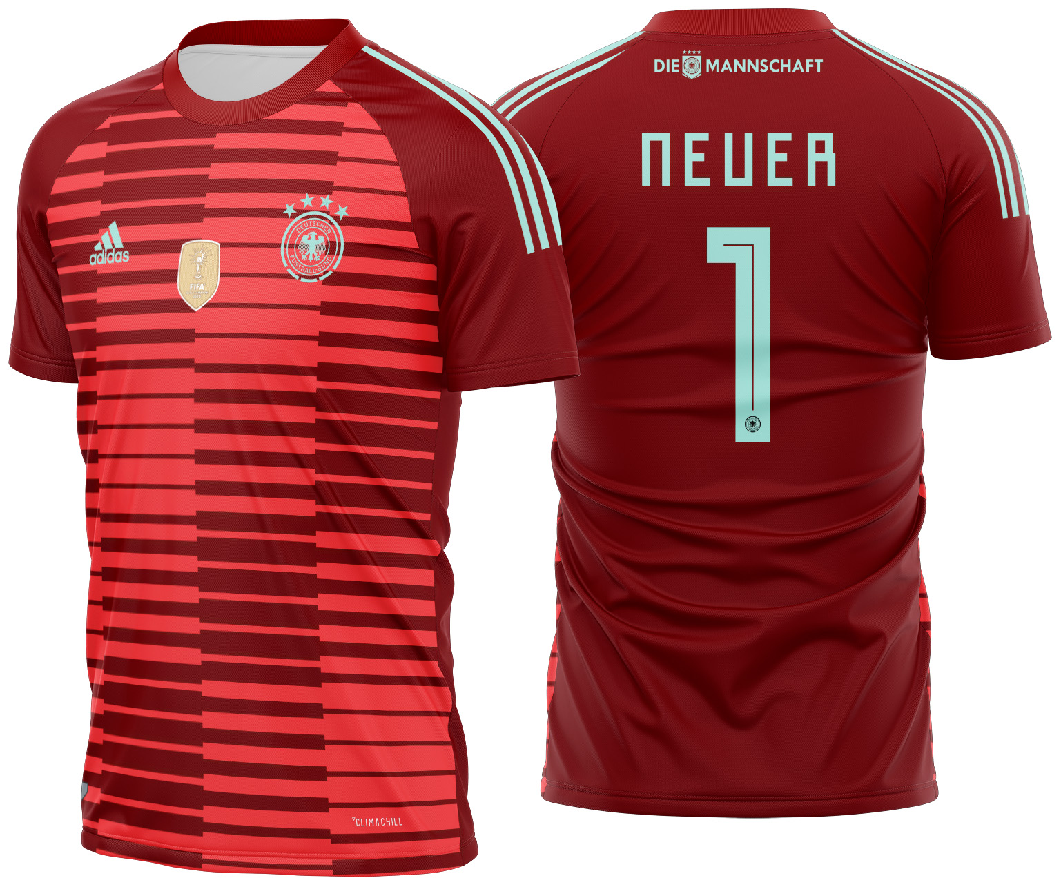 Arte vetor camisa Alemanha Goleiro 2018