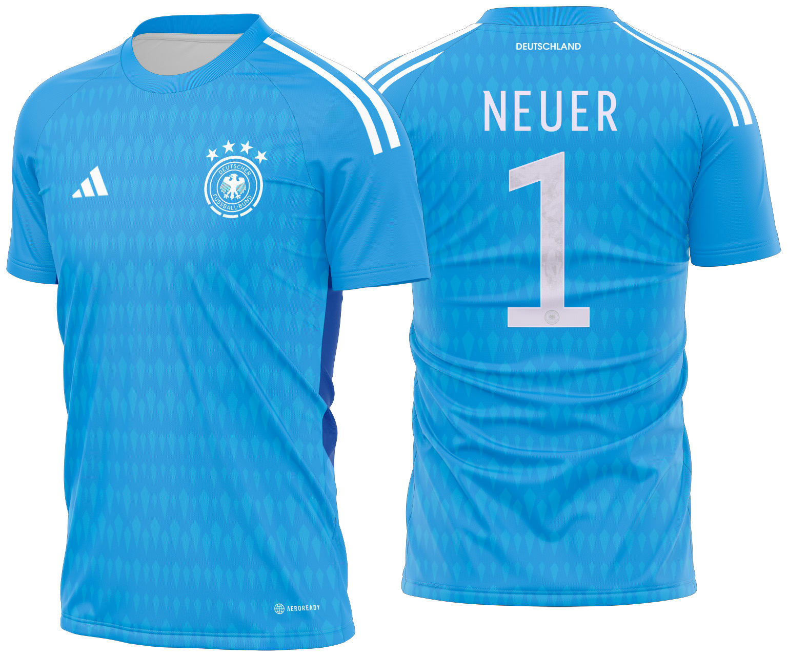 Arte vetor camisa Alemanha Goleiro 2022-2023