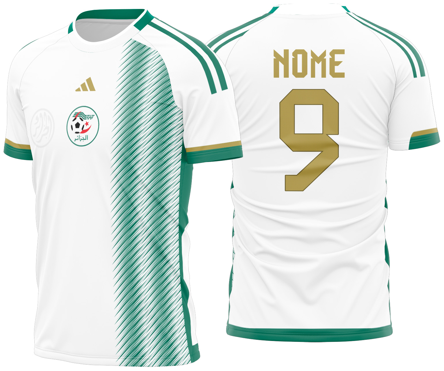 Arte vetor camisa Algeria Local 2022-2023