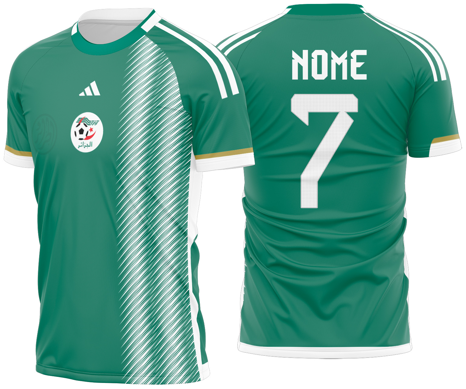 Arte vetor camisa Algeria Visita 2022-2023