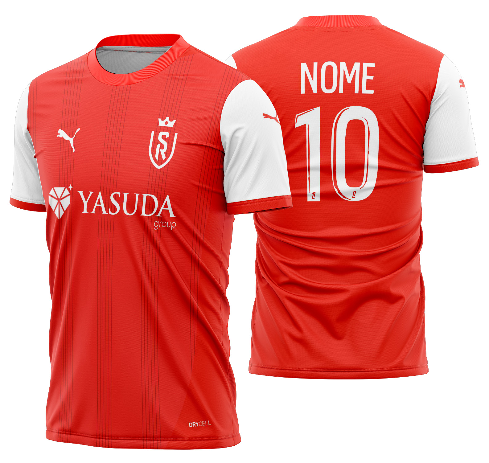 Arte vetor camisa Stade Reims II Local 2024-2025