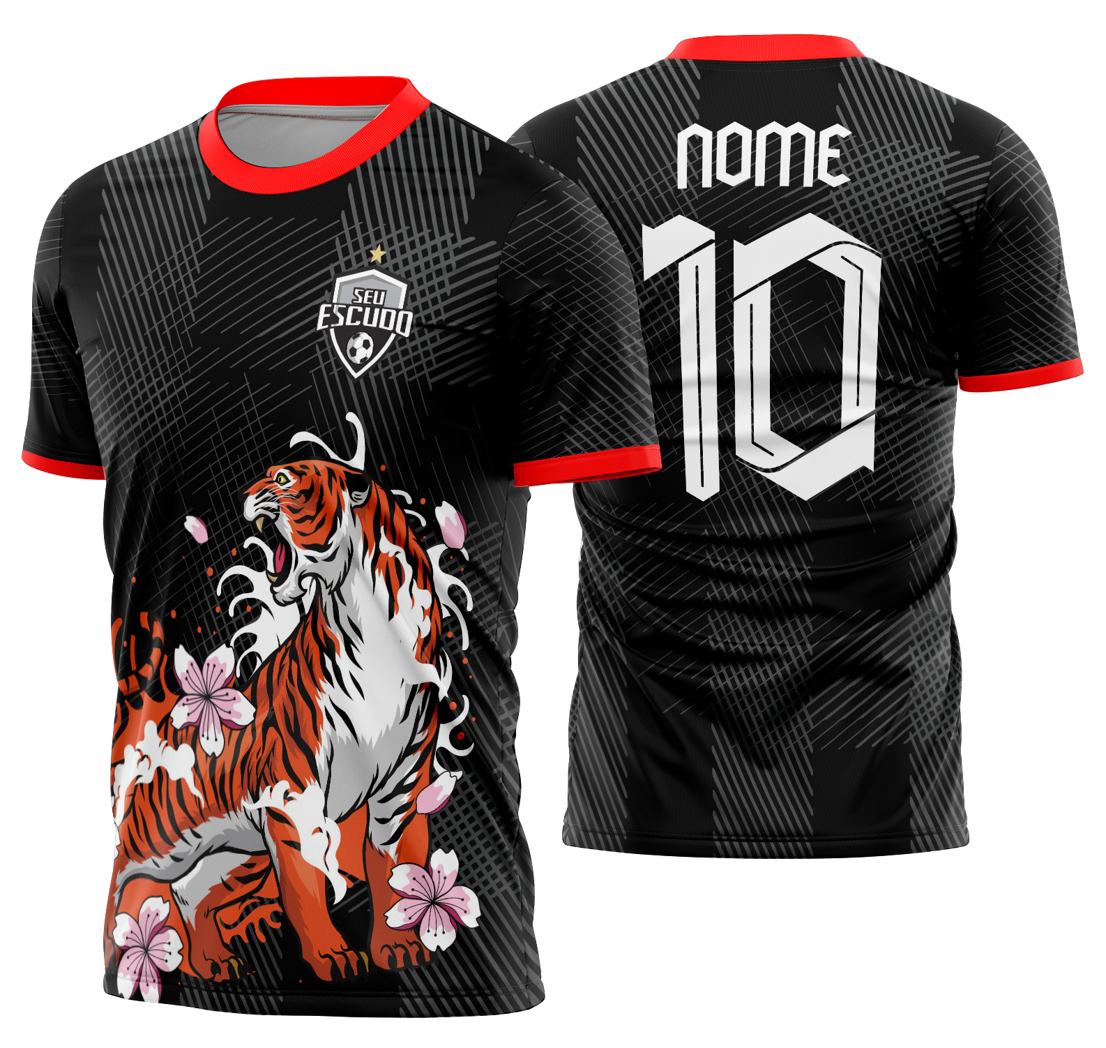 Arte vetor camisa Interclasse tigre Mod-495
