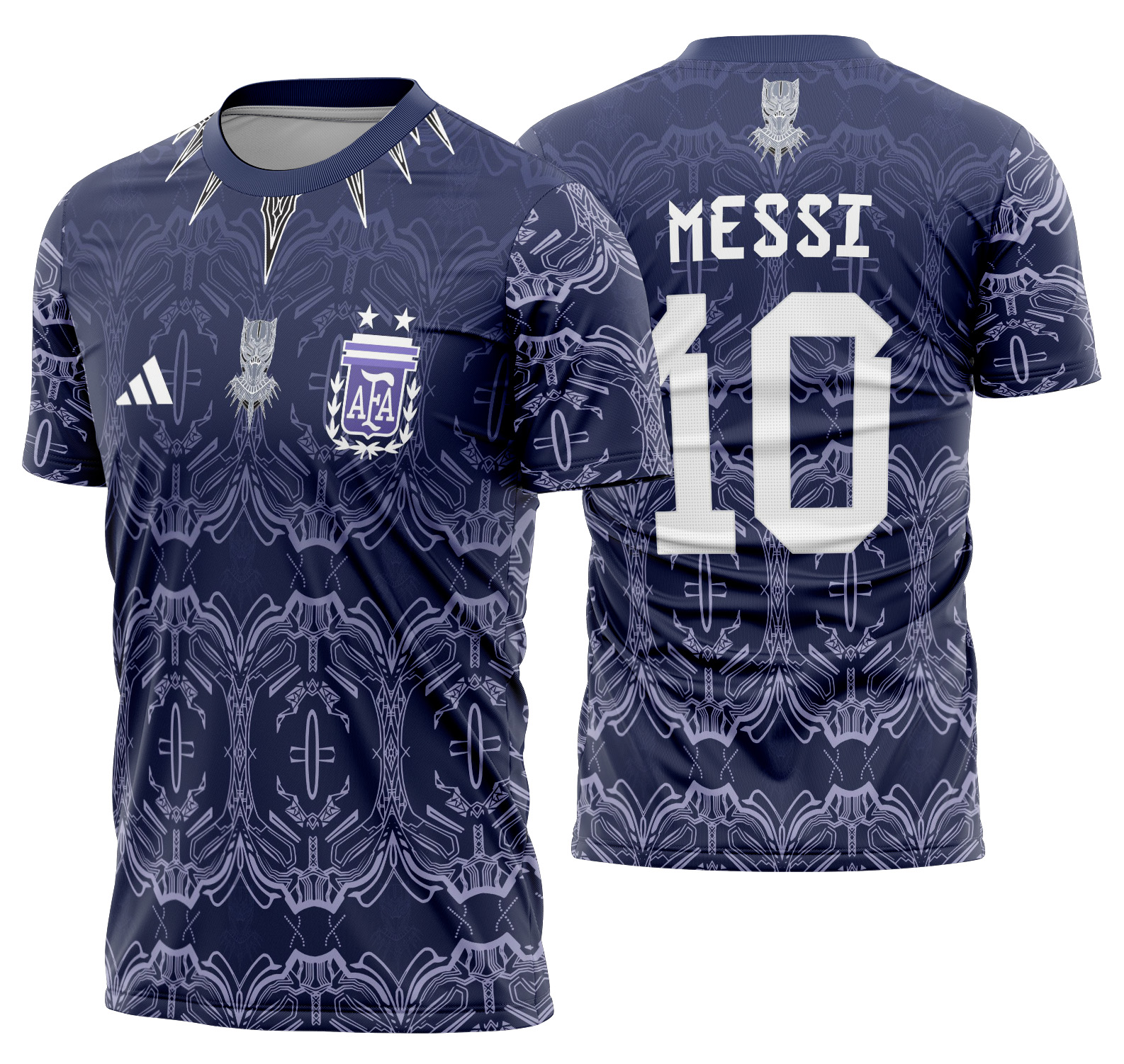 Arte vetor camisa Argentina Black Panther 2022