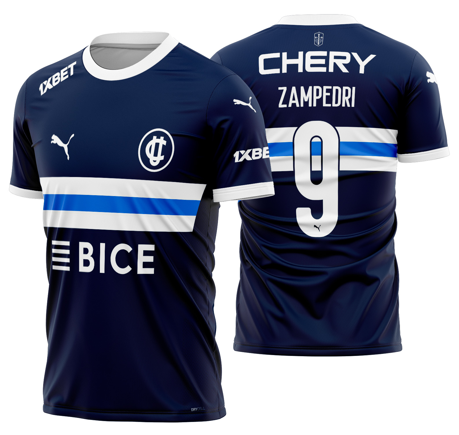 Arte vetor camisa U. Catolica Chile Visita 2025