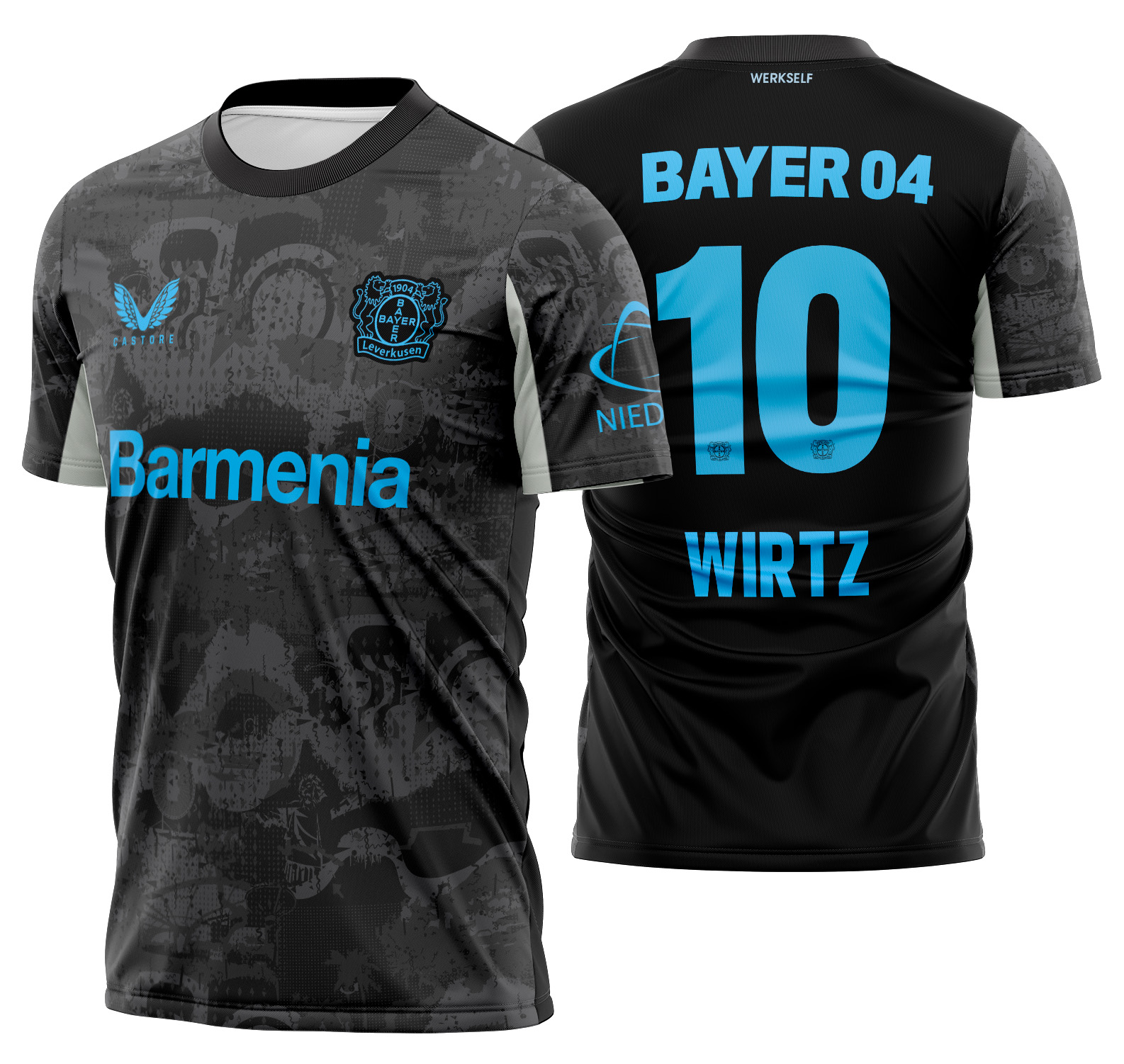 Arte vetor camisa Bayer 04 Leverkusen Alternativa 2024-2025