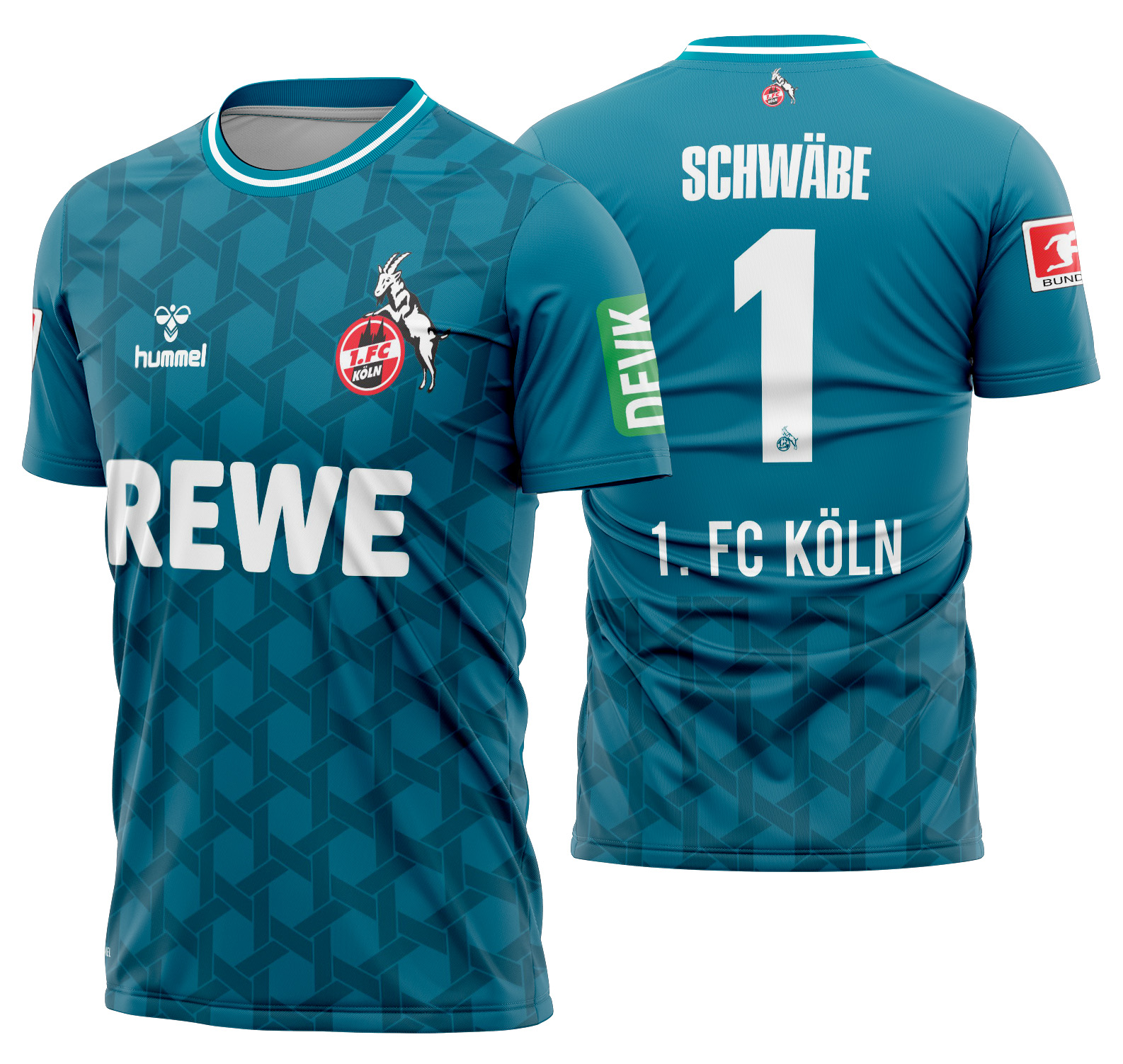 Arte vetor camisa 1. FC Köln Goleiro III 2023-2024