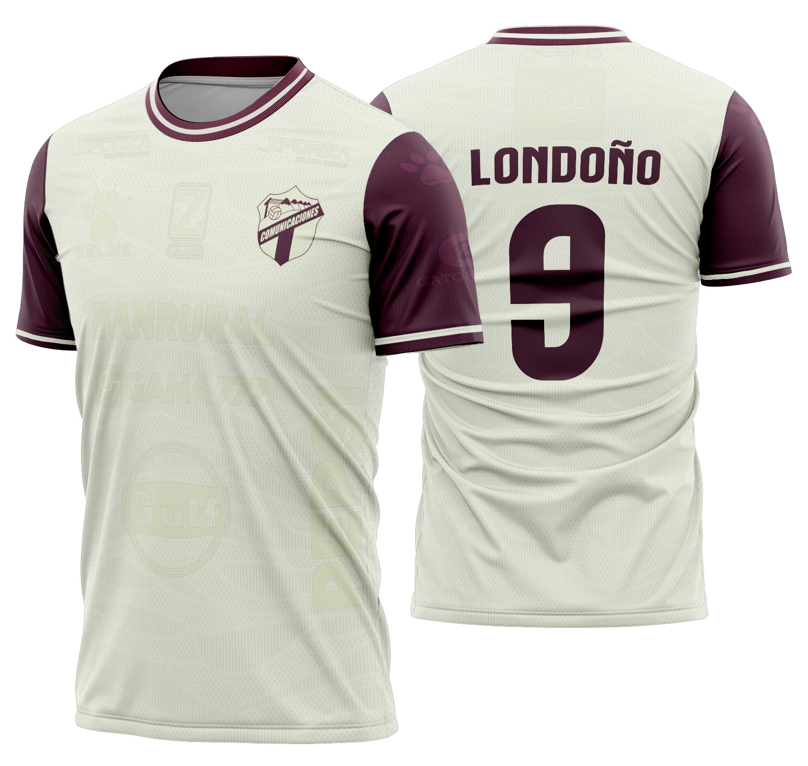Arte vetor camisa Comunicaciones Aniversario 2024-2025