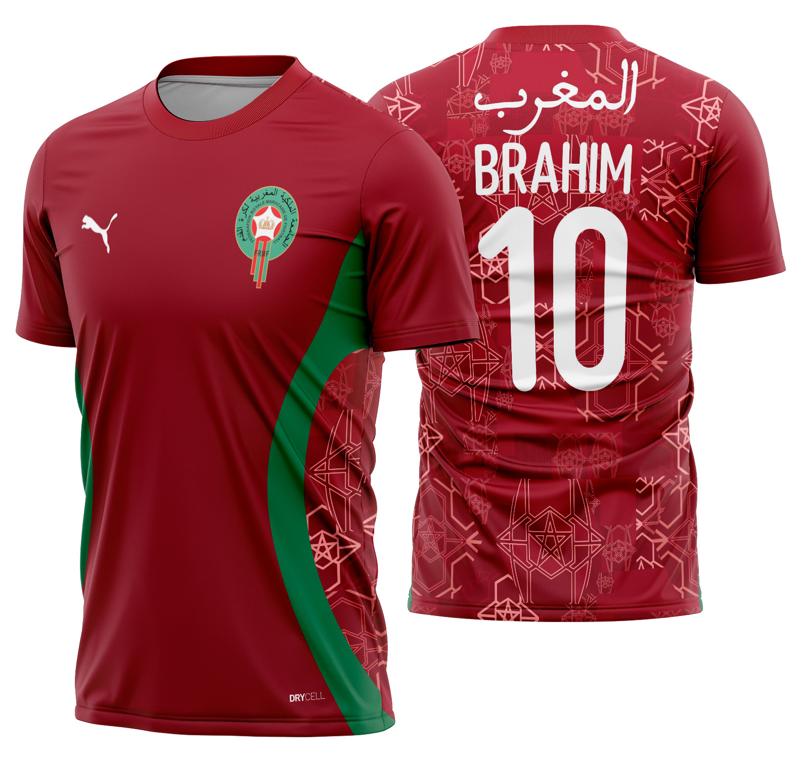 Arte vetor camisa Marrocos Pre-jogo 2024-2025