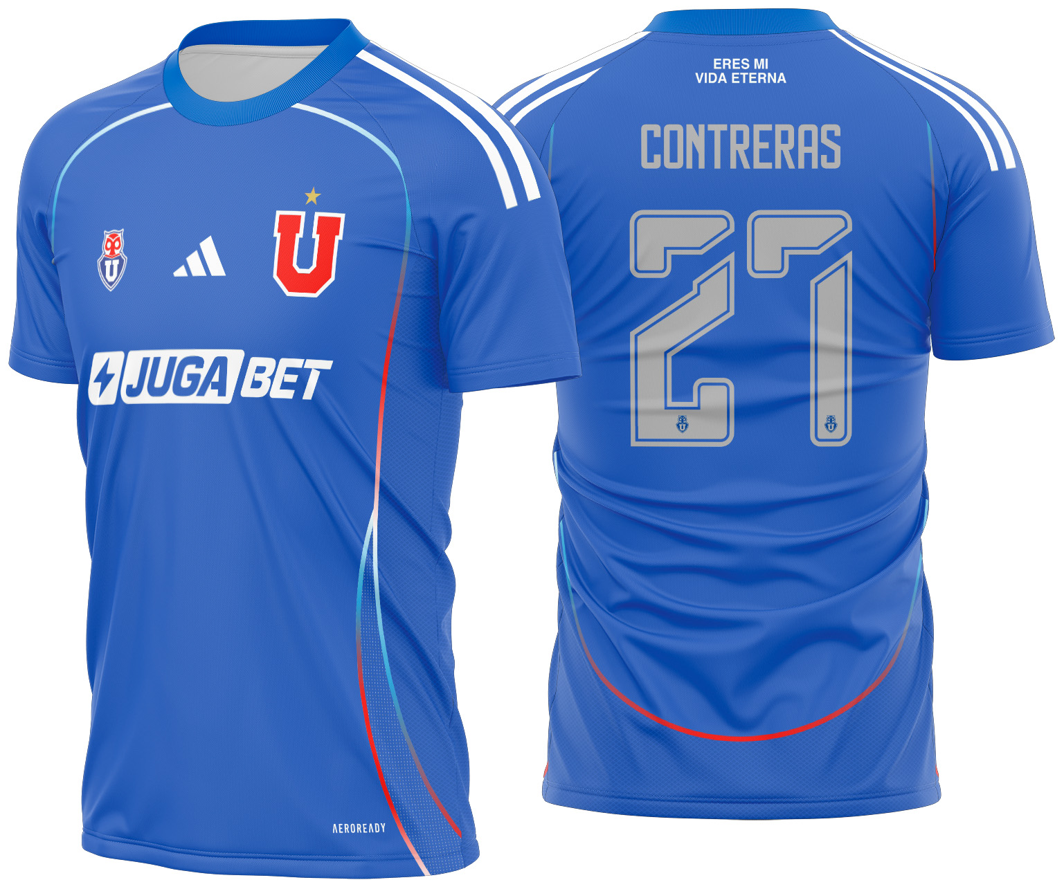 Arte vetor camisa Universidad Chile Local 2025