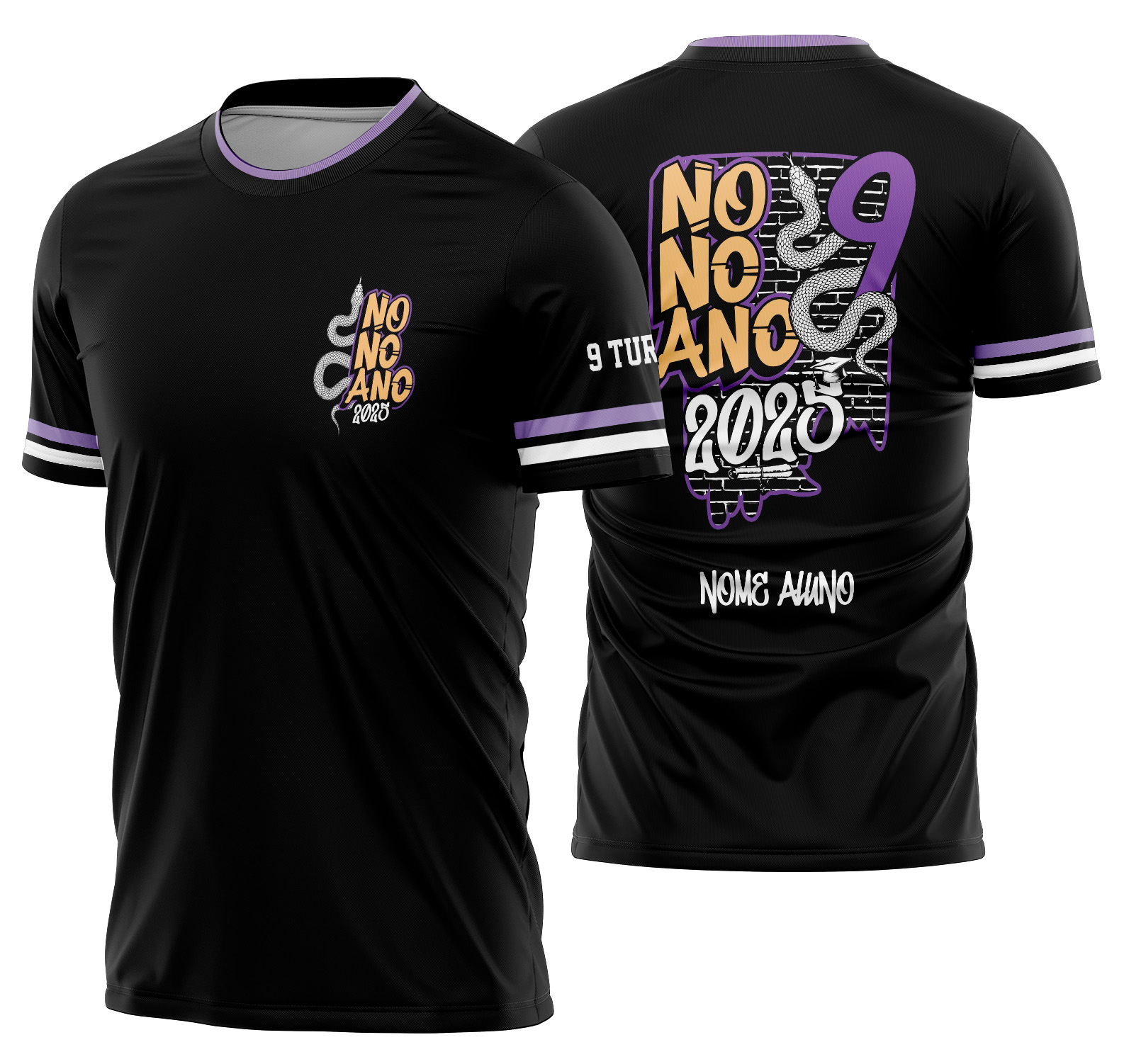 Arte vetor camisa Nono Ano Cobra Mod-169