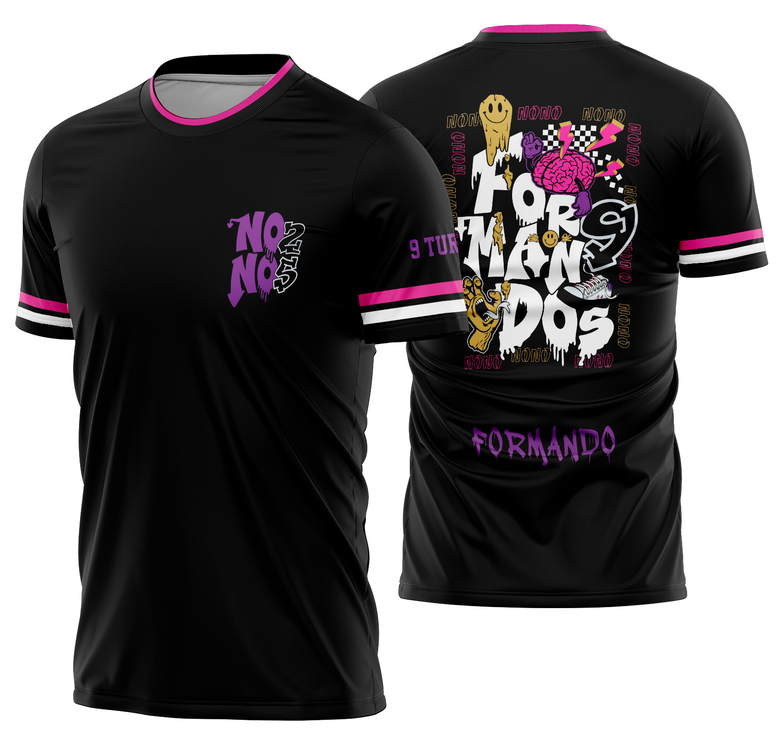 Arte vetor camisa Nono Ano Grafite Mod-170