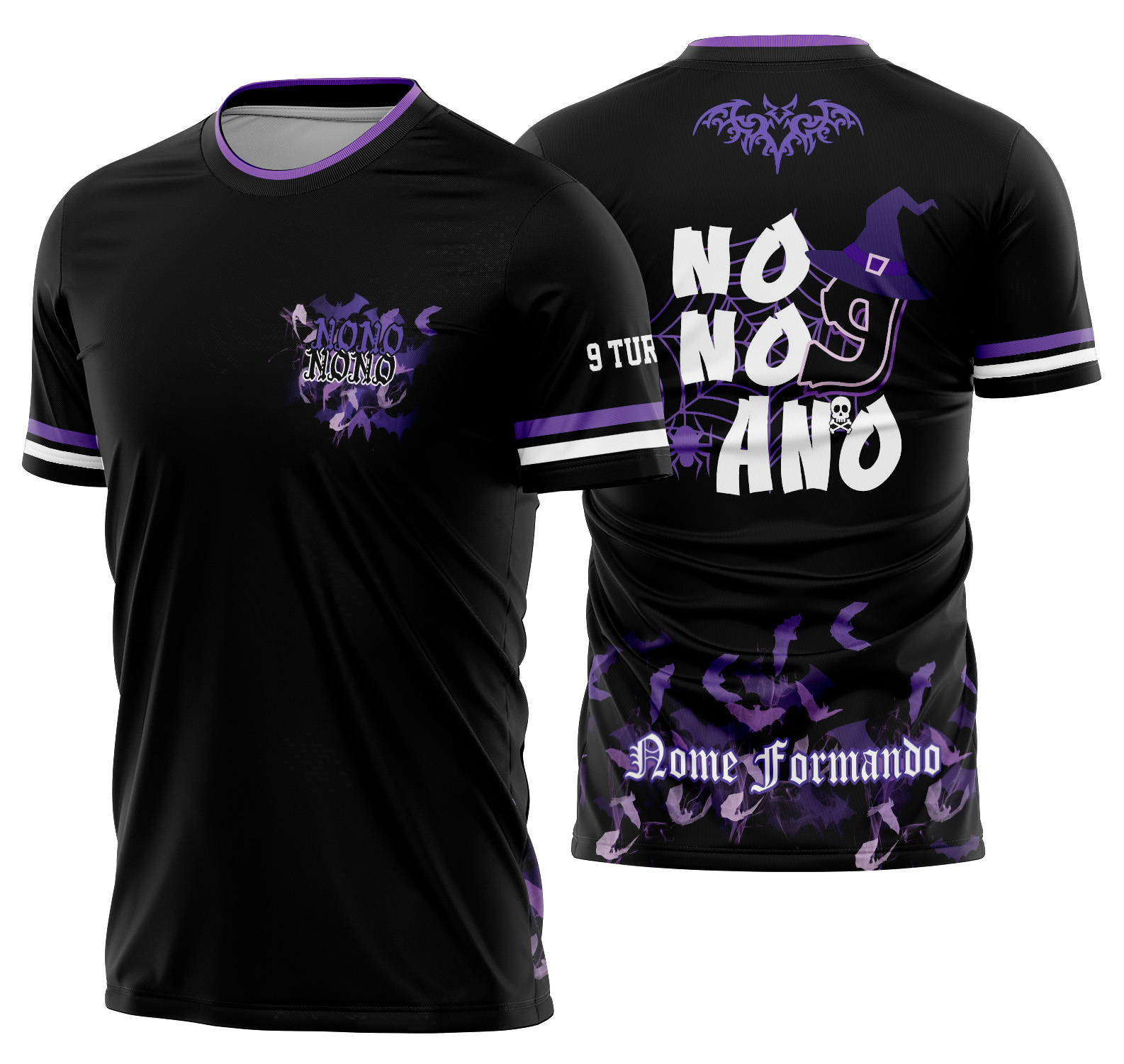 Arte vetor camisa Nono Ano Morcego Mod-171