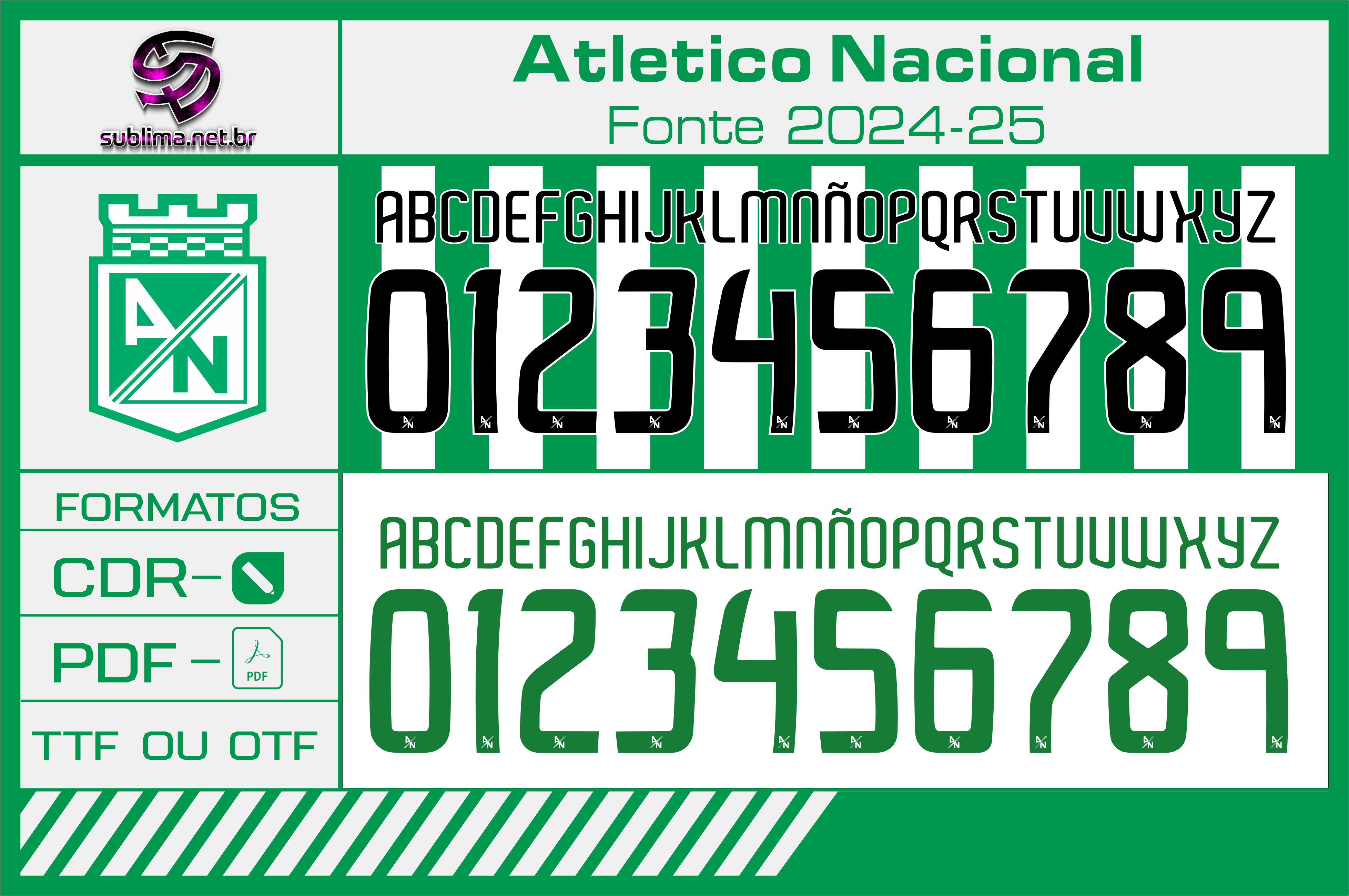 Fonte Atlético Nacional 2024-25