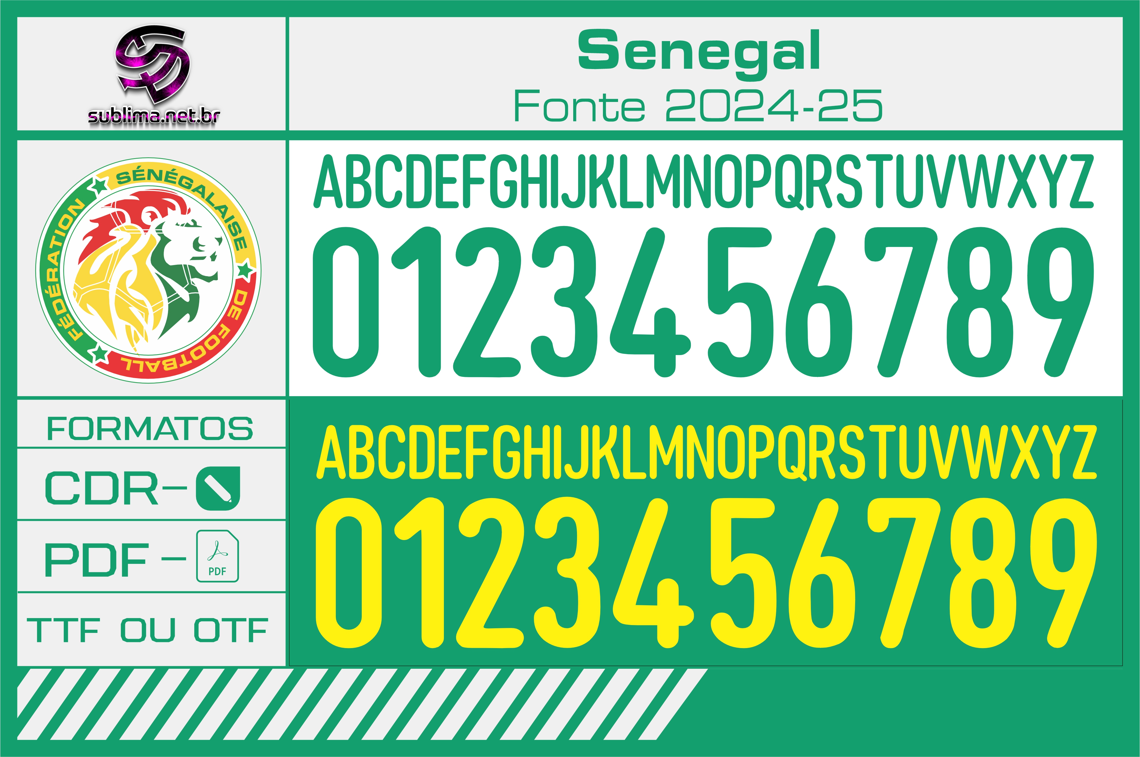 Arte vetor camisa Senegal 2024-25